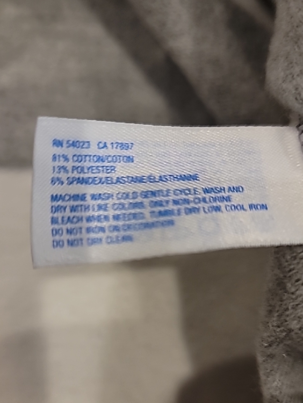 GAPbody Hooded Striped Sweatshirt Cover Up Gray White Medium - Picture 12 of 12